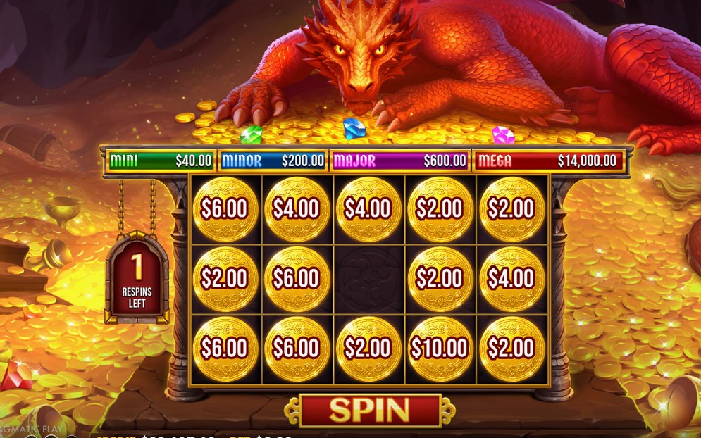 Respin Bonus grid holding MONEY prizes
